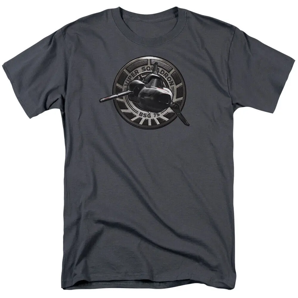 Battlestar Galactica Viper Squadron T Shirt Licensed Sci-Fi TV Tee New Charcoal