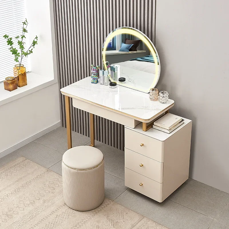 Luxury Nordic Dressing Table Drawer Makeup Bedroom Modern Girls Dressing Table Organizers Storage Coiffeuse De Chambre Furniture