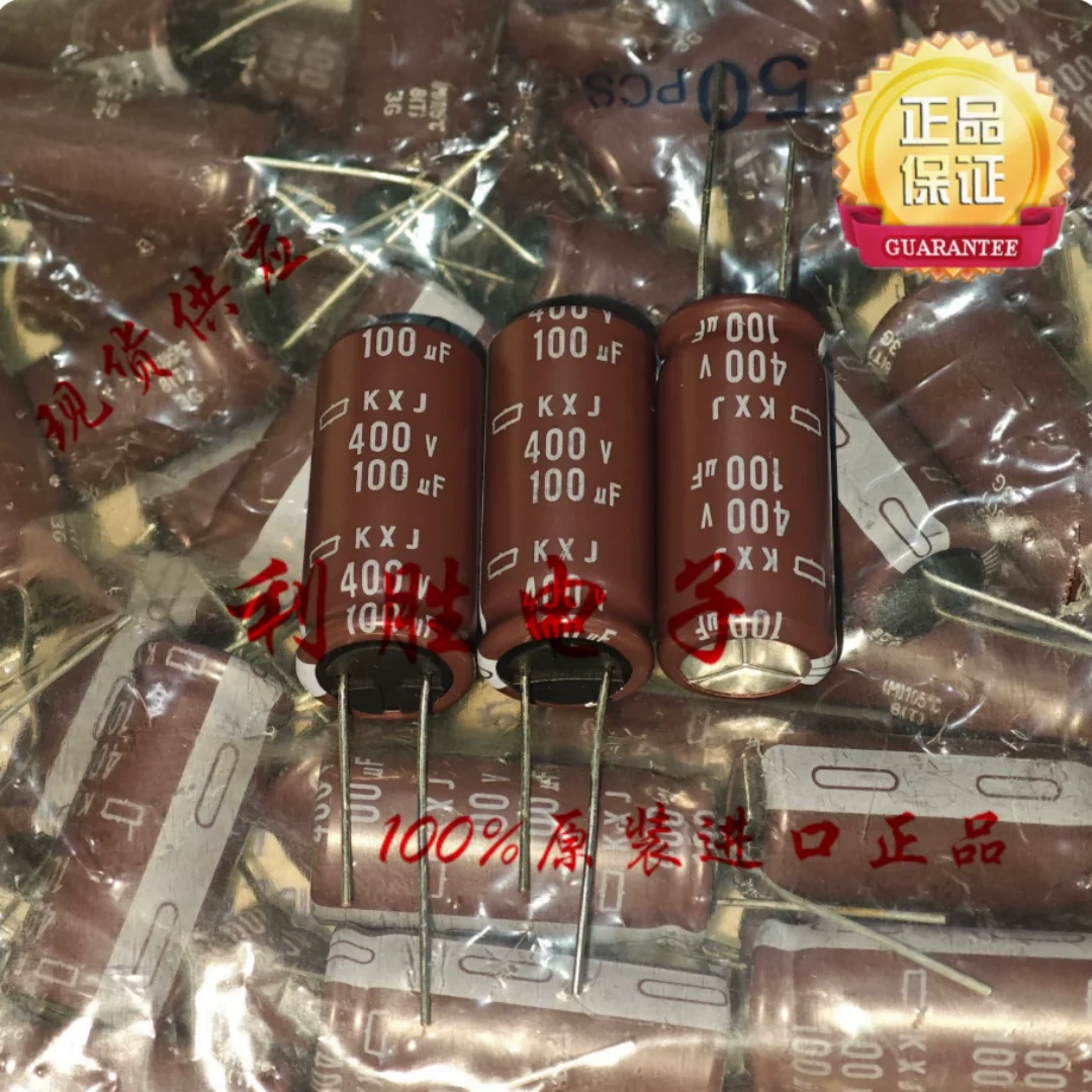 

100UF 400V Japan NCC Black King Kong Capacitor 400V100UF 16*35 KXJ High Frequency Low Resistance Long Leg Short Leg