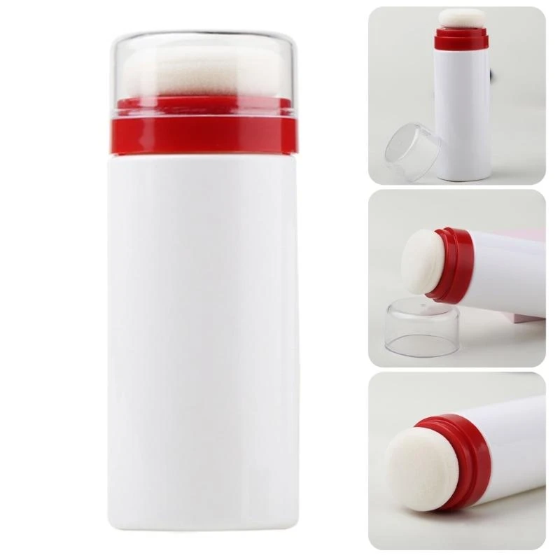 

Newborns Baby Powder Puff Bottle Dispenser Holder Case Box for Quick Touch Body Care Keeps Baby Skin Dry 24BE