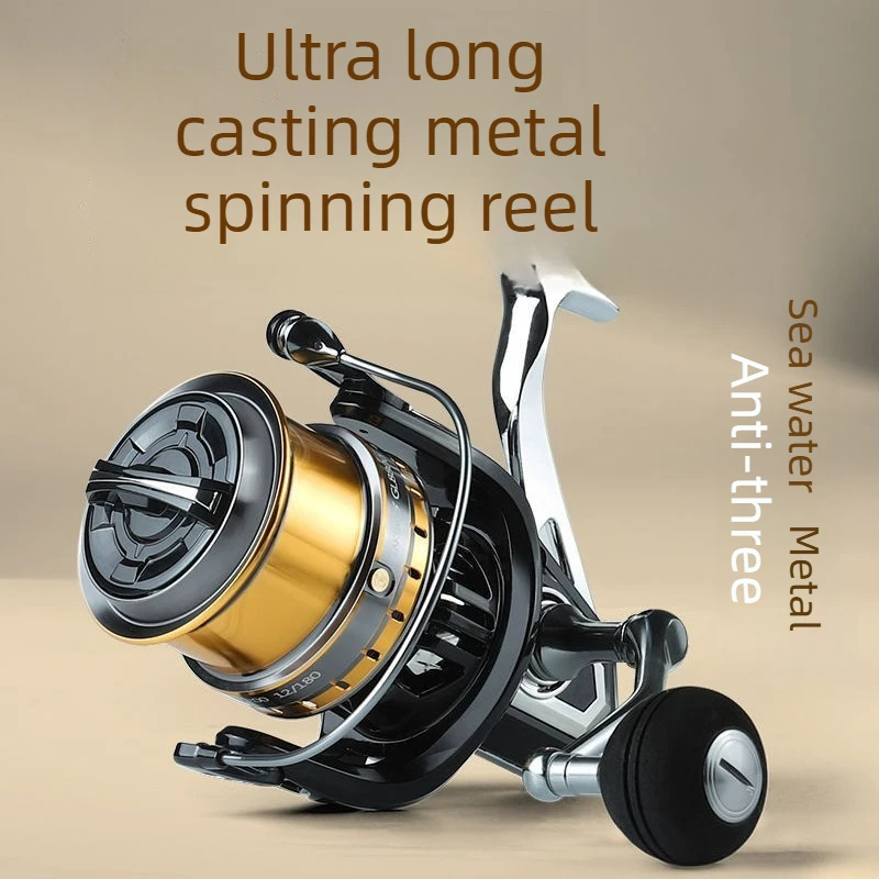 

Легкая металлическая проволочная чашка с цельнометаллической вращающейся рыболовной катушкой для инструментов для рыбалки на открытом воздухе на большие расстояния. Плавная работа.