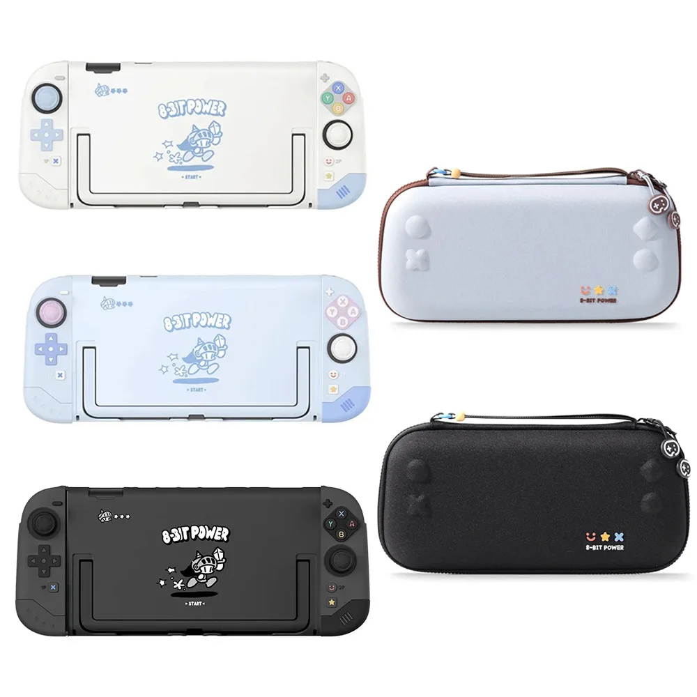 Little Knight Protective Case Carring Bag for Switch 2 - 8-Bit Power Pixel Adventure Detachable Shell with Silicone Joycon Cover
