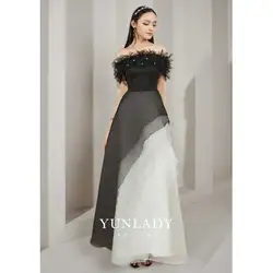 YUNLAN Gorgeous Color Block Sleeveless A-Line Dress 2023 Mexican 15 Years Old Mitzvah Dress Wedding Prom Party Formal Guest Gown