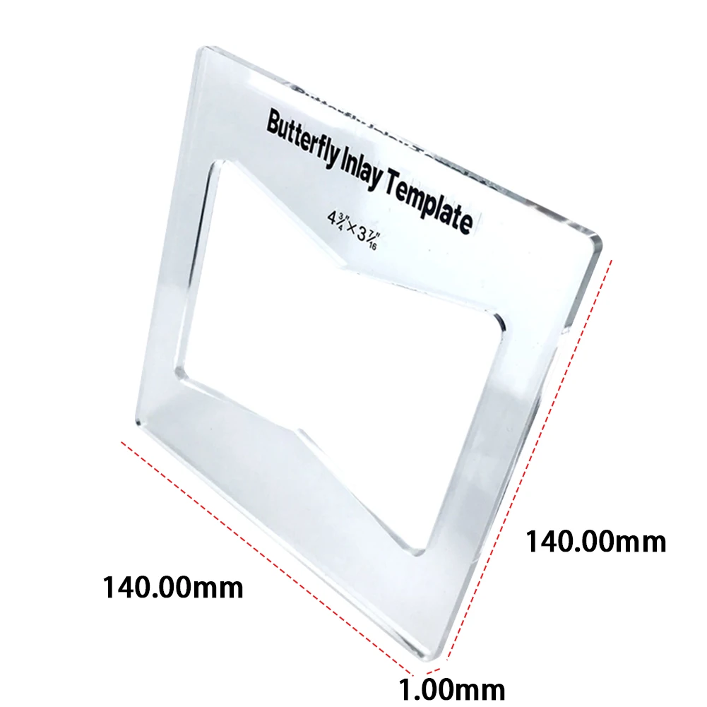 Plantilla de incrustación de llave de mariposa, herramienta auxiliar de ranurado, ranura de corte, pajarita de madera, herramienta de carpintería