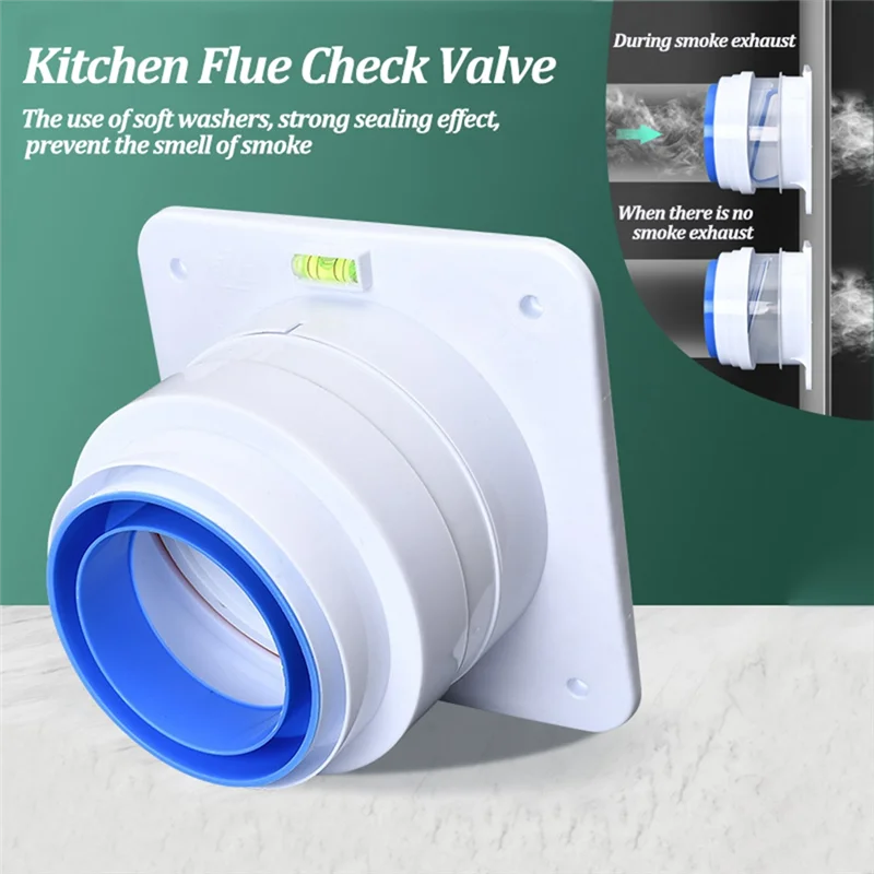 

ABBO-2PCS 80-100 мм трубы кухонные вытяжки с защитой от запаха двусторонний выпуск воздуха обратный клапан детали вентиляции