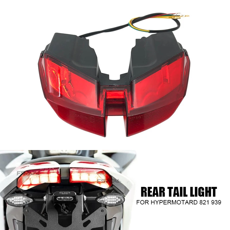 

Motorcycle LED Turn Signals Integrated Tail Light Rear Brake Taillight For DUCATI Hypermotard 821 939 950 SP 2012-2021 2020