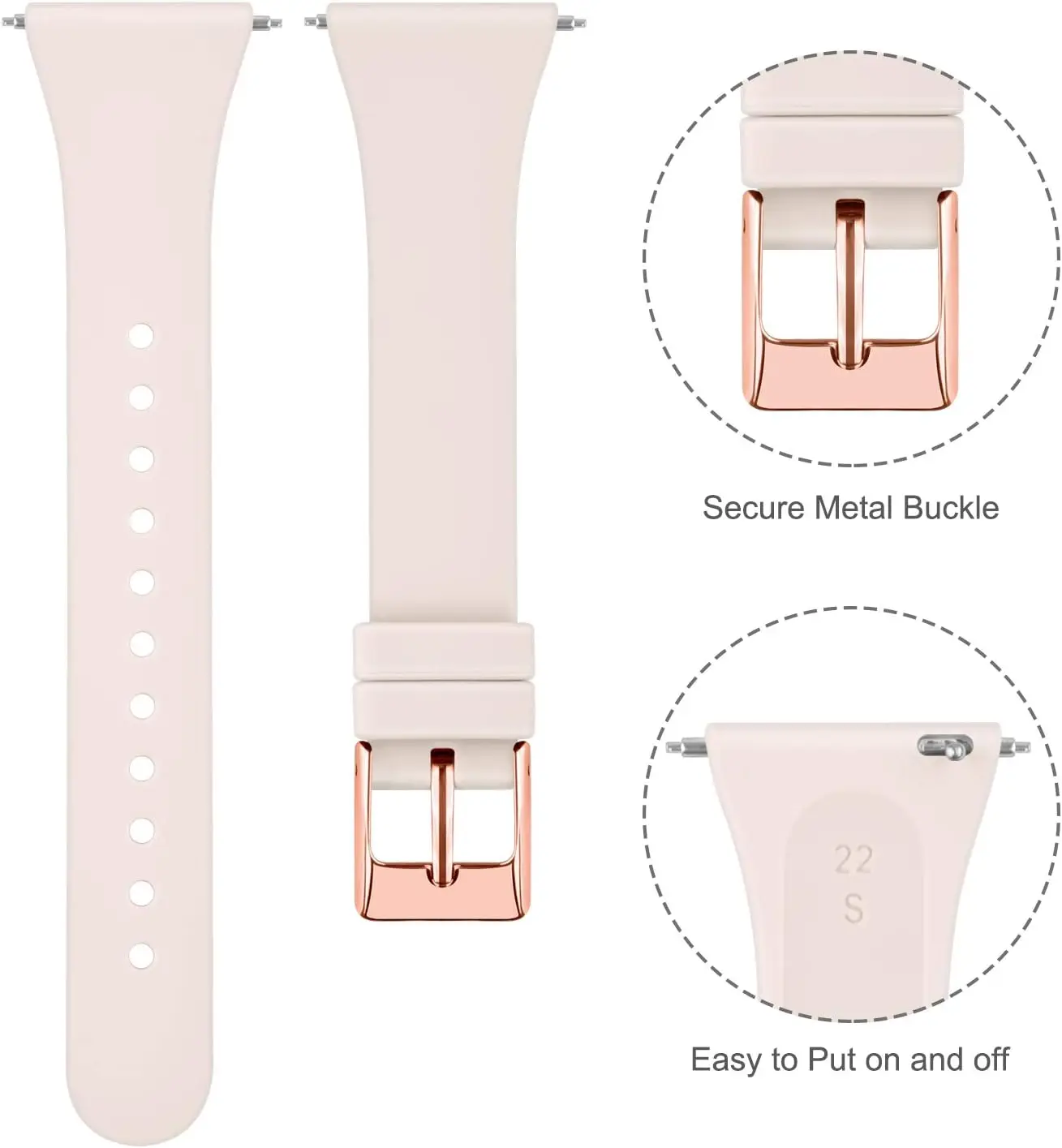 Silicone Bands for Fitbit Versa 2 /Fitbit Versa/Versa Lite/SE,Replacement Narrow Watch Straps for Fitbit Versa Watch Bracelet