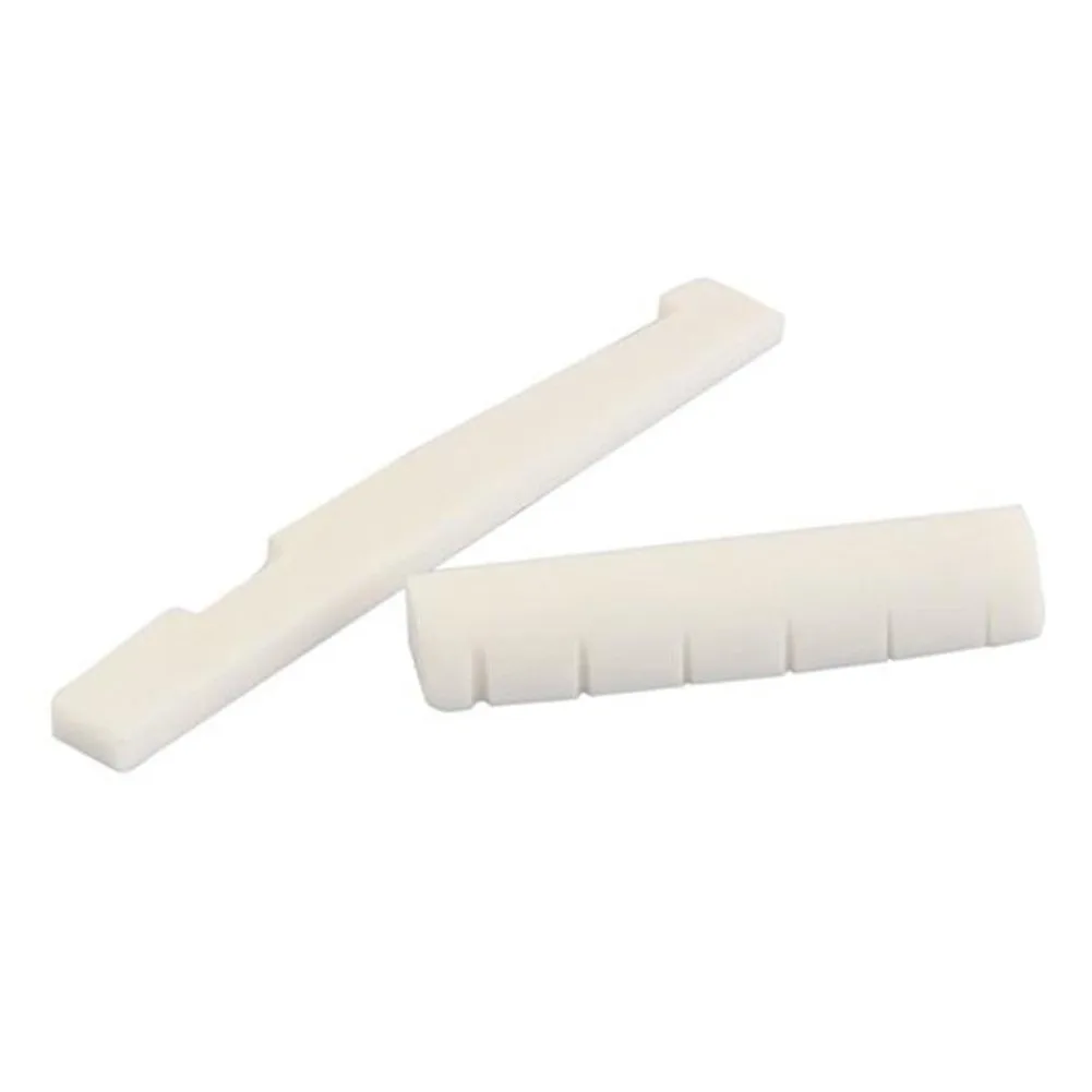 72mm End Nut 43mm Natural Bone Bridge Saddle Accessories Oxbone Piano Pillow Basses Musical Instruments New 2021