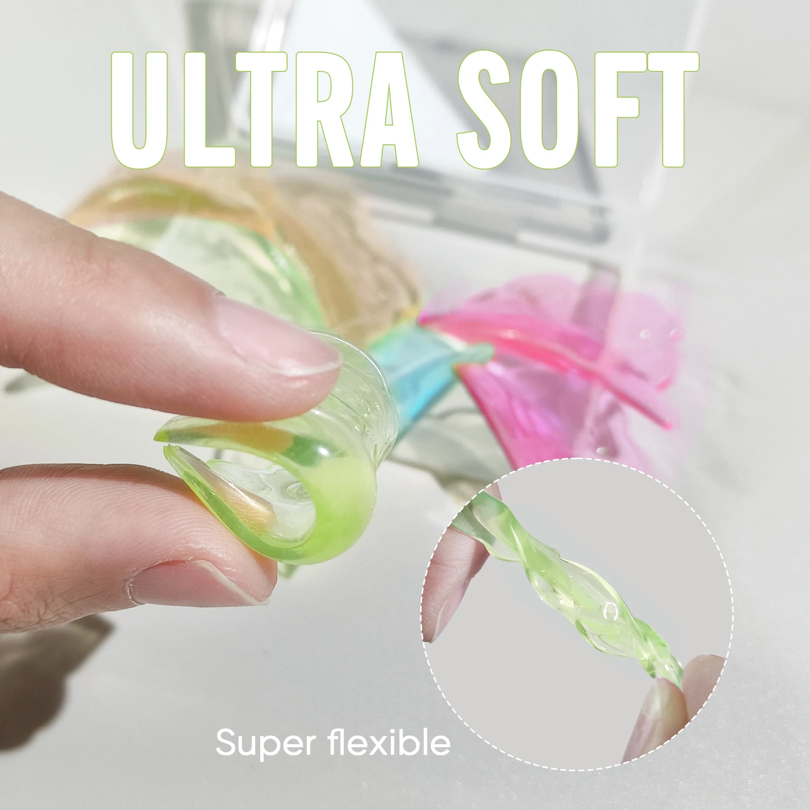 Libeauty u curl 4 pares de cola livre silicone cílios perm hastes escudo pegajoso lash lift almofada levantamento 3d cílios modelador ferramenta maquiagem