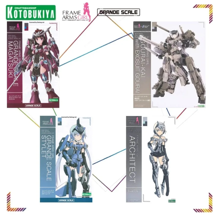 

Kotobukiya Frame Arms Girl Grande Scale Architect Action Figure Stiletto Action Figure Gourai Anime Model Collection Assembly
