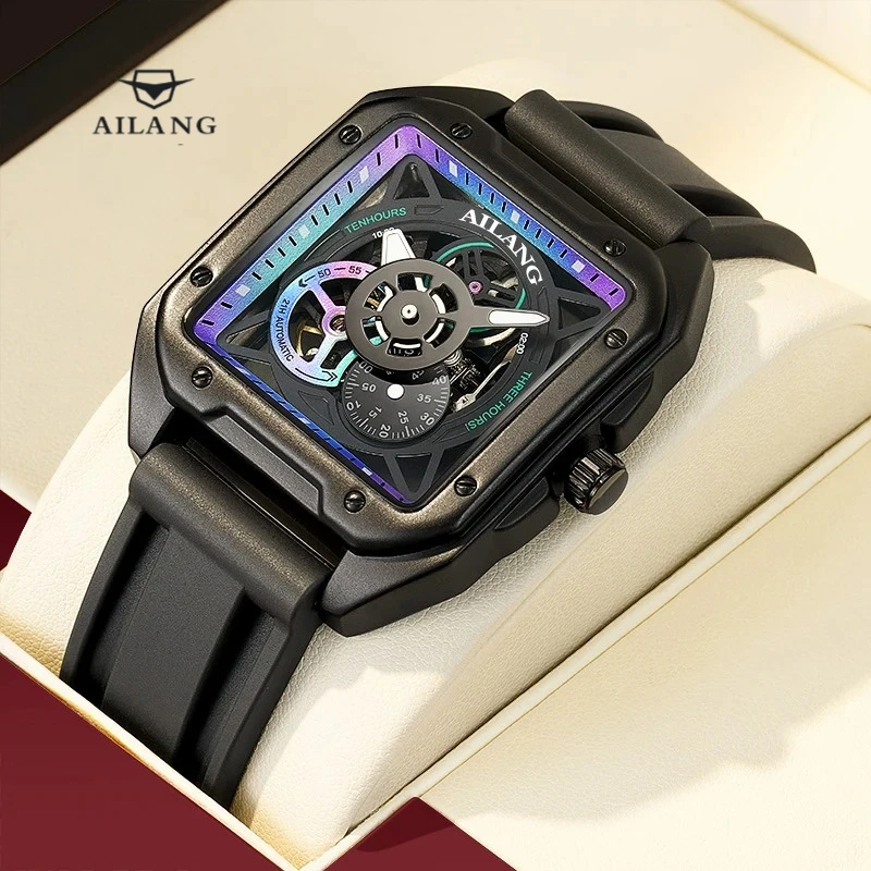 

AILANG 8309 Men's Mechanical Waterproof Watch Silicone Strap Top Luxury Automatic Men's Design Sensation Luminous Mens Watch