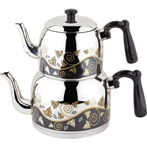 

Özkent Violet Mega Embossed Teapot Black