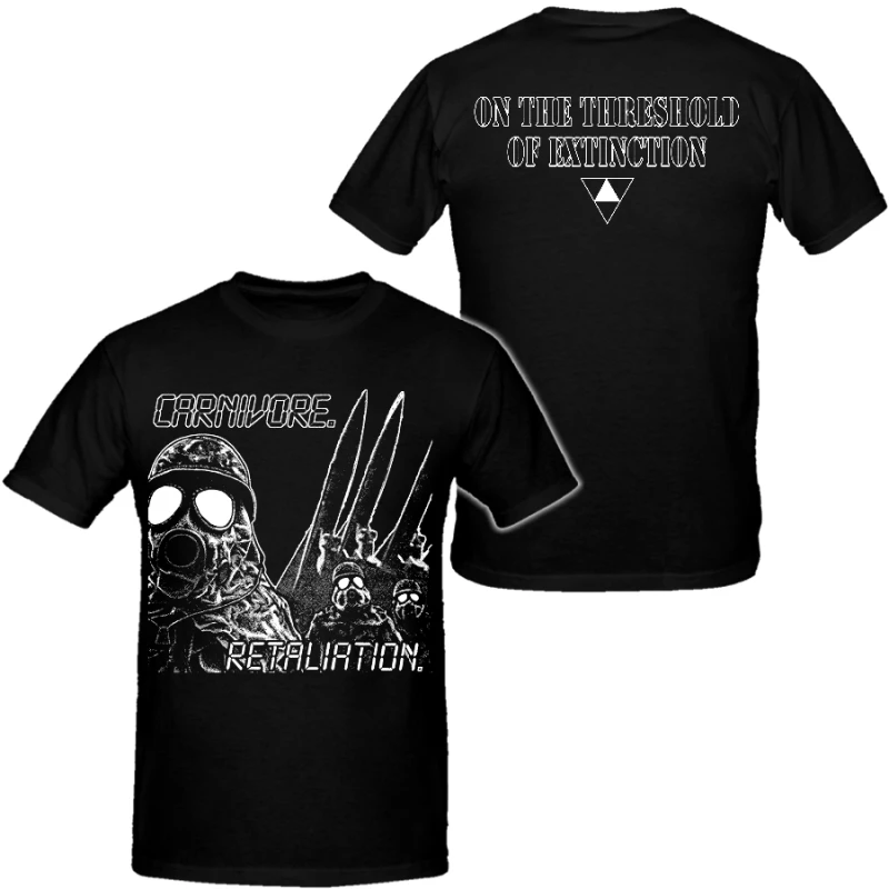 T-shirts unisexes en coton pour hommes Carnivore 2026, style hip-hop et heavy metal, à manches courtes, tendance, vintage, pour l'été