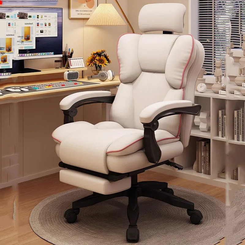 Mobile Study Office Chair Gaming Ergonomic Living Room Chairs Desk Designer Comfy Lazy High Back Bureau Meuble Luxury Furniture