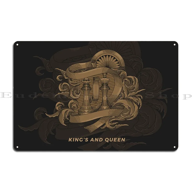 Kings And Queens Metal Plaque Design Cinema Designing Classic Living Room Tin Sign Poster