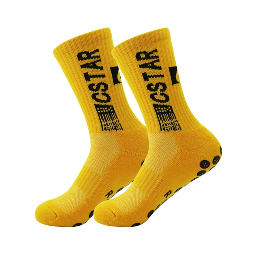 1 Pair Non Slip Sport Soccer Socks, Unisex Athletic Sports Grip Socks for Women and Men