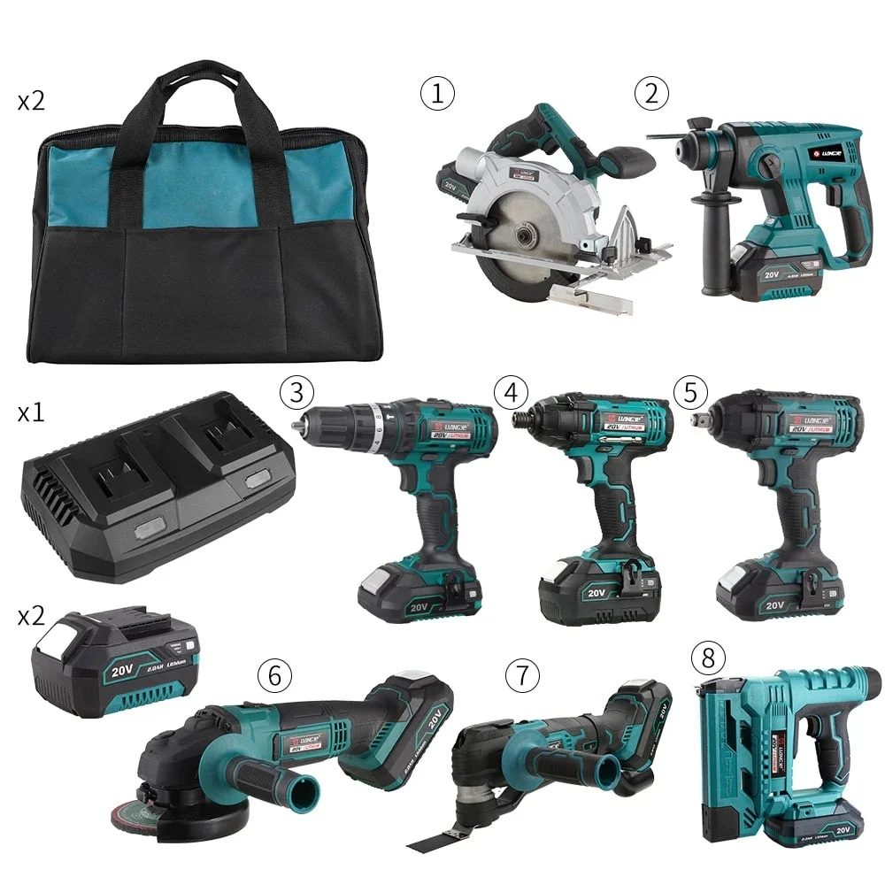 

Liangye Home Use Commercial User-friendly Professional Design Cordless Nail Drill kit Combo Sets OEM Power Tool