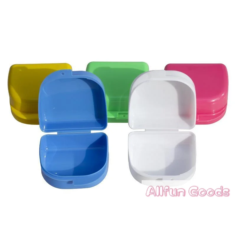 [TG835]Portable Plastic Denture Box Custom Logo Multi Color For Dental Clinics Home Use