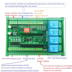 DC 12V 24V ESP32 Expansion Board ES32C14 Module for Arduino PLC Smart Home IOT Diy Digital Analog DAC ADC IO Wifi Relay Switch18