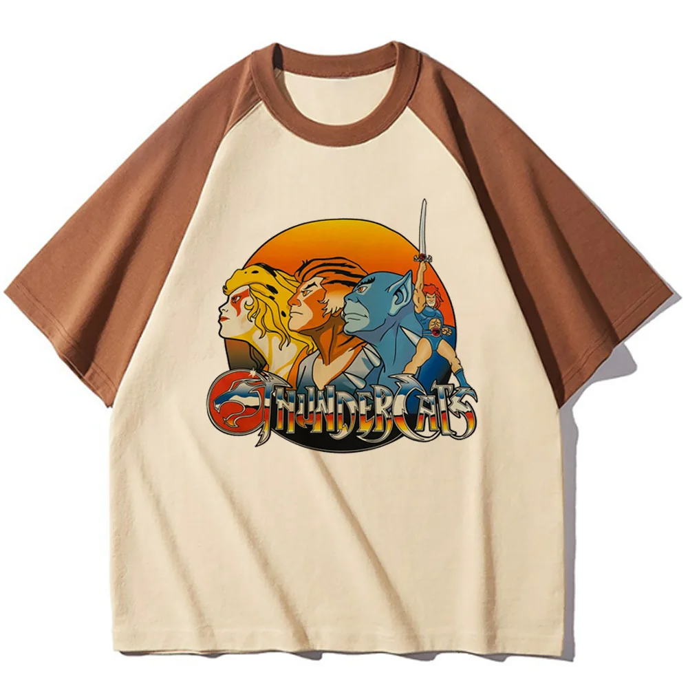 Thundercats t shirt female Classic Gothic Psychedelic anime Grunge shirt Digital korean clothes Comfortable streetwear Retro