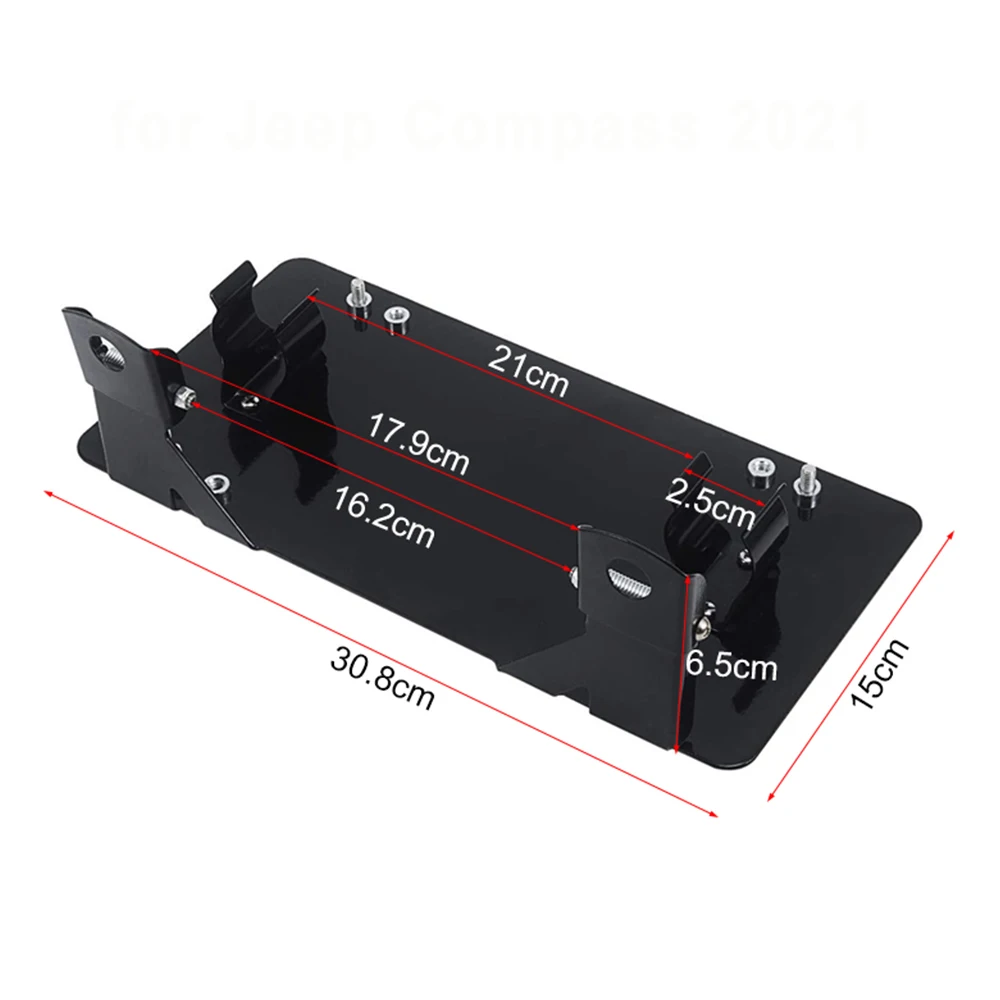 License Plate Frame Off-road Number Mount Frame Auto Winch Roller Fairlead Mounting Bracket 8 3/4 Inch Holder