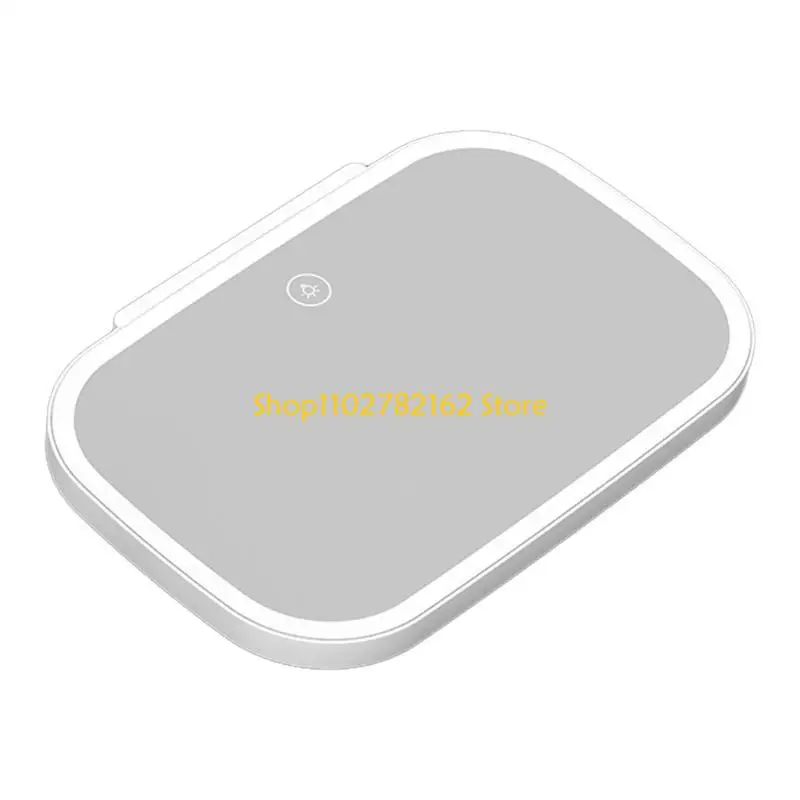 

547B Car Sun Visors Vanity Glass Rechargeable Car Makeup Glass with LED Light