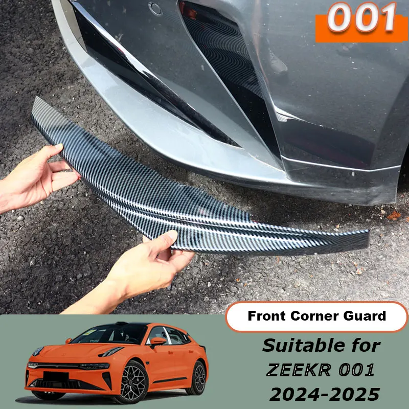 

For ZEEKR 001 2024 2025 Car Front Corner ABS Front bumper trim Front Corner Guard Cover Scratch Protector Auto Accessories
