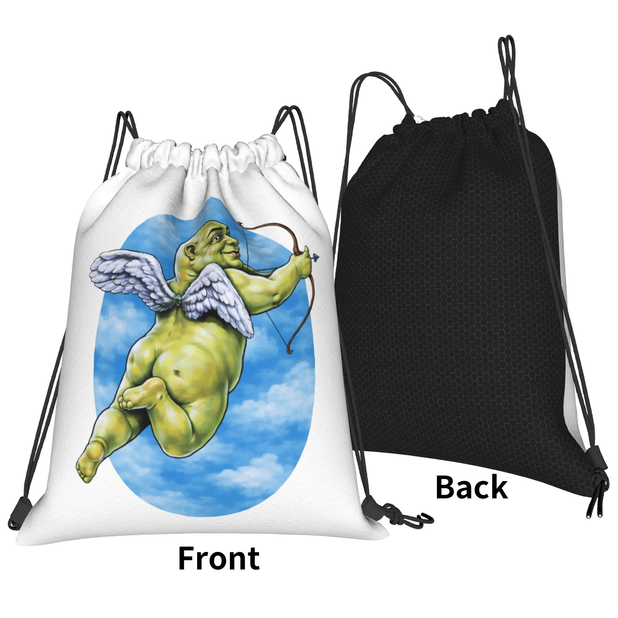 Shreks Funny Meme Bag Drawstring Backpack Sports Gym Sackpack Water Resistant  String Bag for Yoga 36cm (W) x 43cm (H)