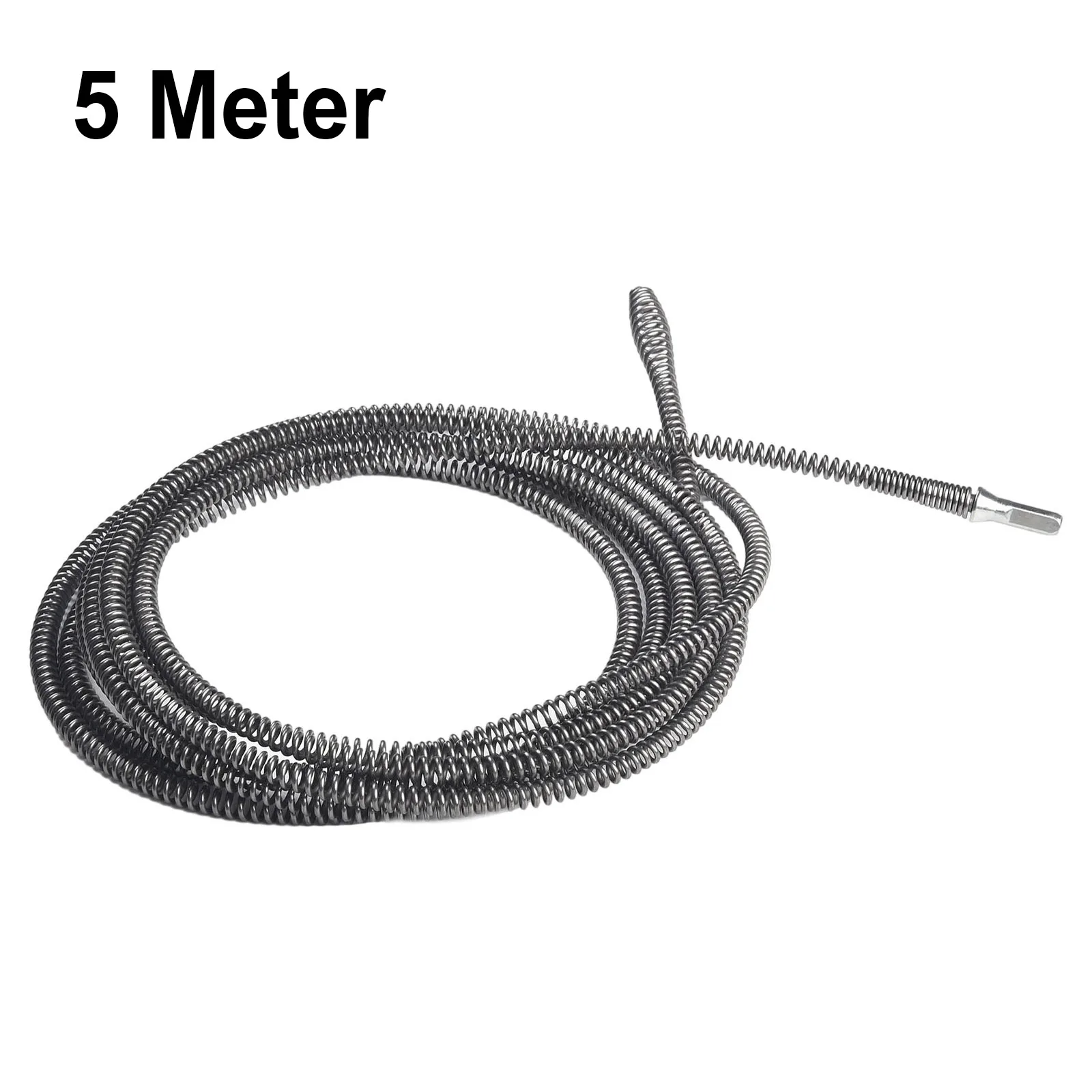 

5M Pipe Electric Drill Drain Dredging Spring Sink Cleaner Sewer Dredging Tool For Kitchen Bathroom Plumbing Sewer Floor Drains