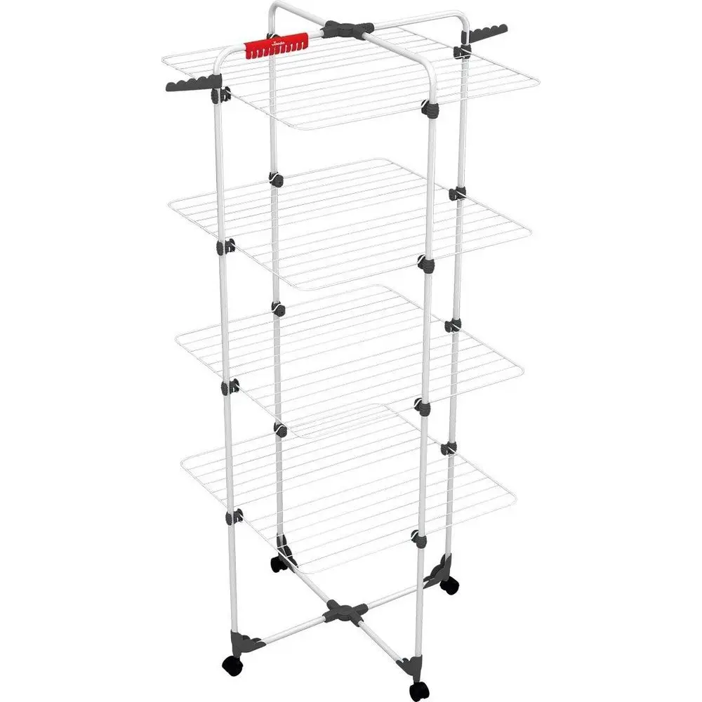 

Stainless Steel White Tower Rack, 163.5cm x 5cm x 71cm