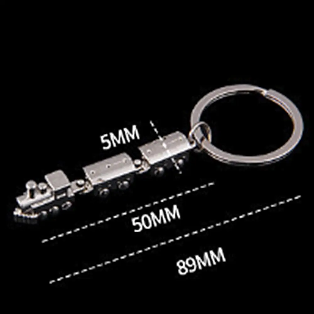 Special Creative Metal Bag Decro Train Shaped Key Ring Key Chain Fashion Jewelry Key Holder