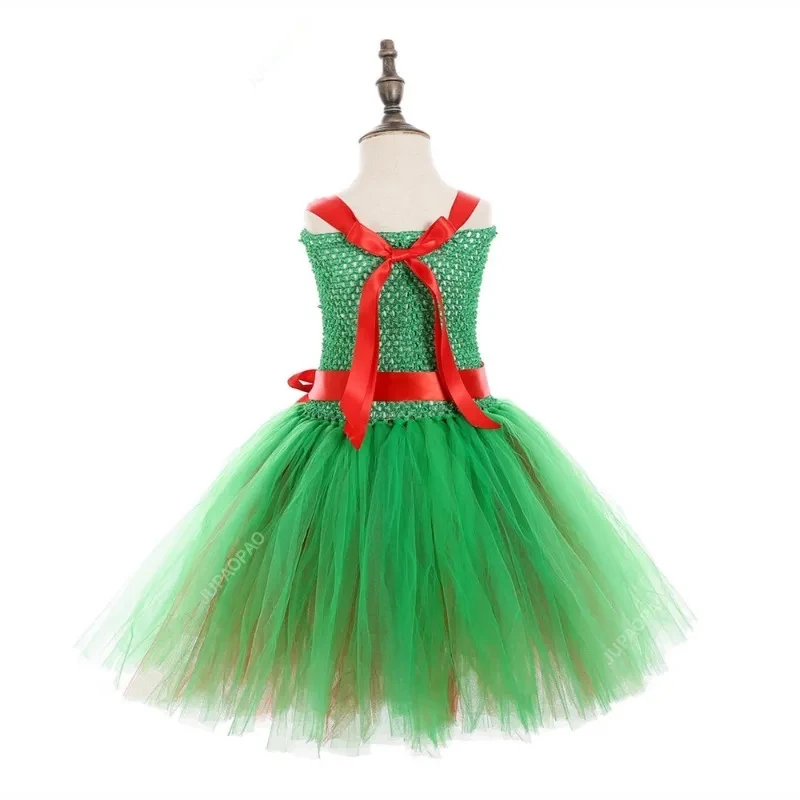 

☆SunlCos Red Green Turtle Fancy Tutu Dress for s Carnival Halloween Costumes School Party Cosplay Outfit Child Birthday Clothe☆