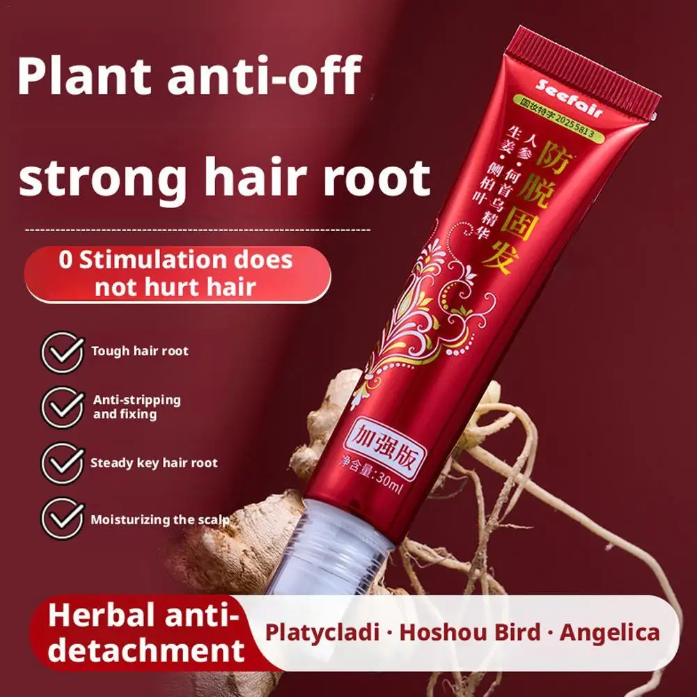 

30ml Hair Fall Prevention Nourishing Care Solution Scalp Dense Hair Loss Treatment Breakage Herbal Anti-falling Roller Essence