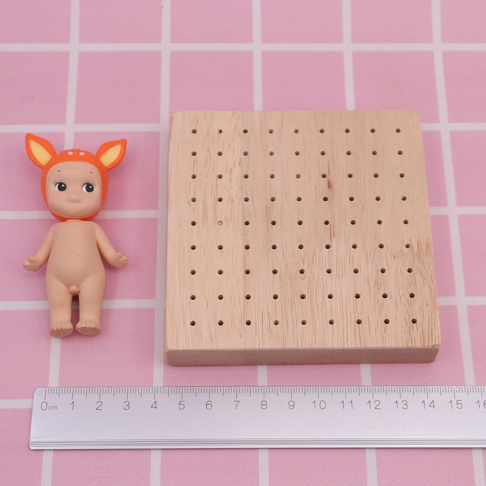 

Wooden Base for Polymer Clay Sculpture Lightweight Durable Safe Easy Clean Oven 160C Figurine Holder Rack Decorative Storage