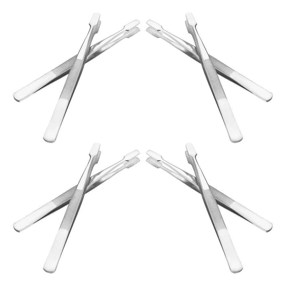 

8pcs Stamp Tweezers Durable Nickel Tools for Collecting Crafting Jewelry philately tweezers metal stamp tools
