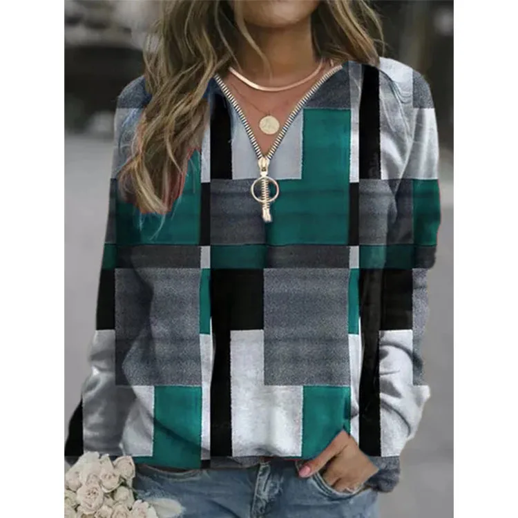 Jackets Women 2021 Fashion Hot Style Fleece Europe Grid New 2021 Autumn Winters Female Woollen Sweater Coat Women Coats MYH088