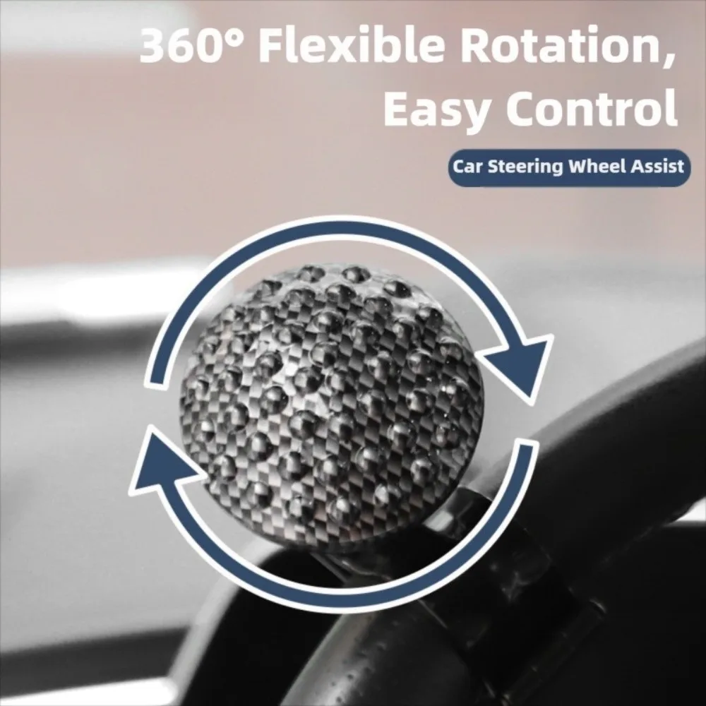 

Practical ABS Steering Wheel Spinner Knob Rotating Adapter Steering Wheel Ball Handle Black Car Turning Car Accessories Auto