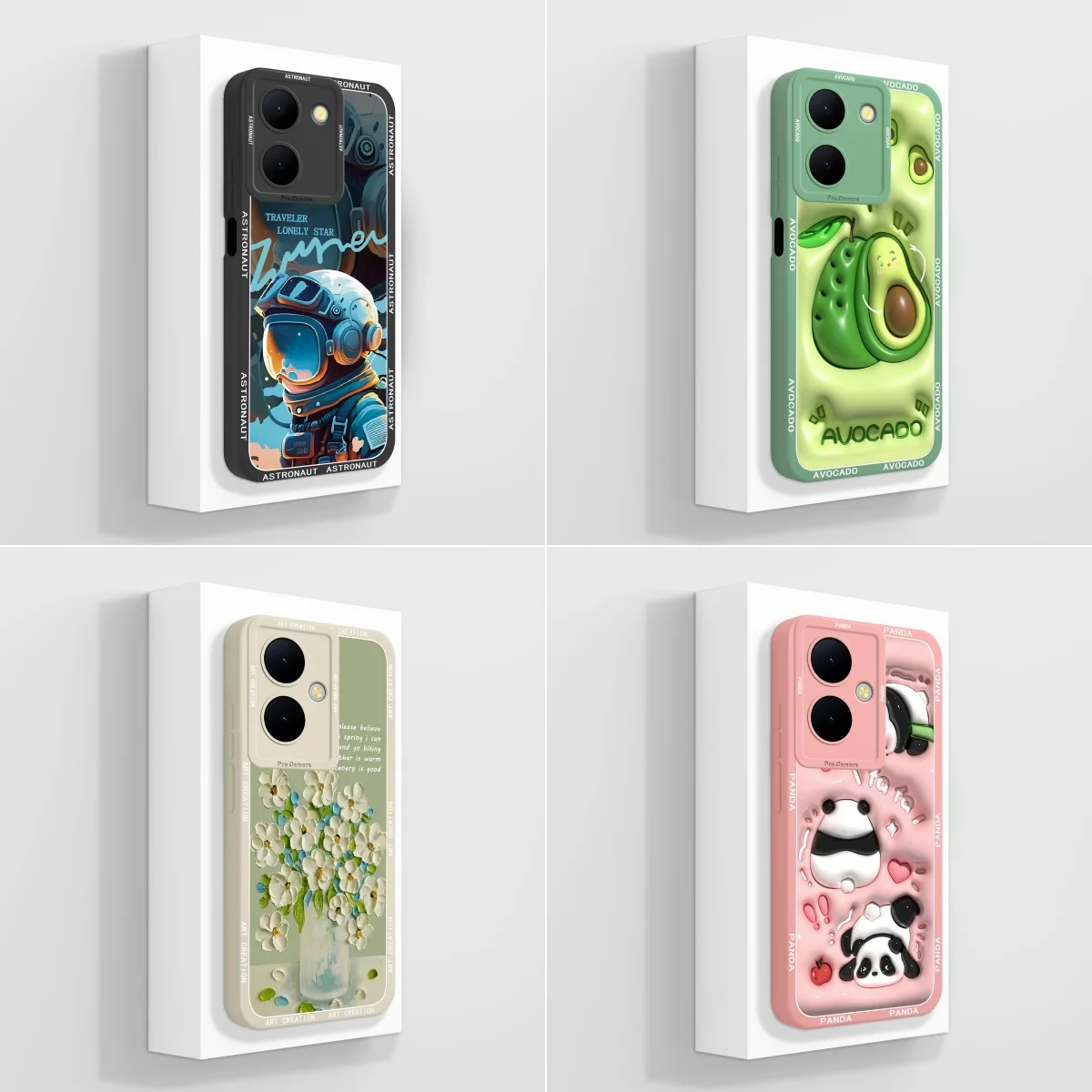 Cool Coque For Vivo Y78 Y78+ Y36 Y27 Cute Avocado Case Shockproof Silicone Soft Back Cover For VivoY36  VivoY27 Y78Plus Fundas