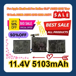 For Apple MacBook Pro Retina 13.3'' A2159 2019 Year 13 inch A2289 A2338 2019 2020 A2171 Battery