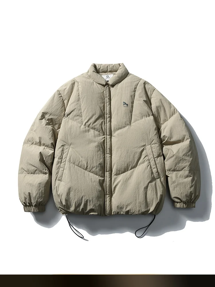 

NTED Mountain Series Outdoor Baseball Collar Pure Color Du down Jaet Winter New Sle Loose Casual Couple Outerwear