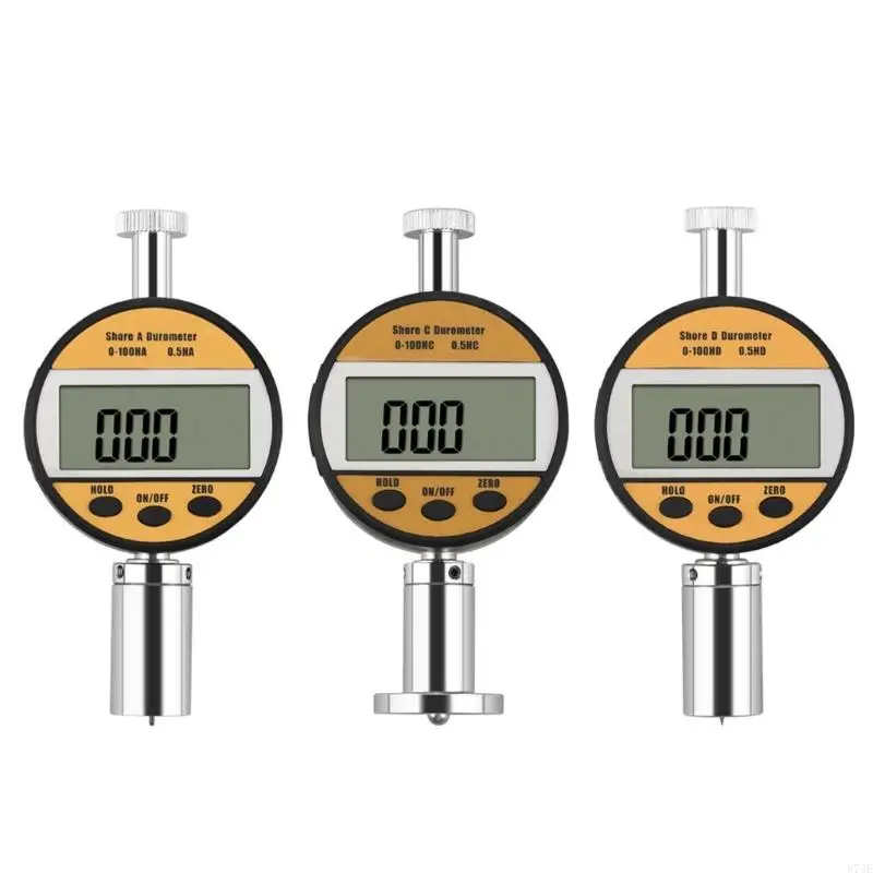 E74E Hardness Tester Meter Portable Shore Hardness Tester with LCD Display High Digital Durometer Sclerometer