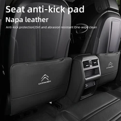 2pcs Car Seat Back Anti Kick Pad Scratch Mat Protective Cover For Citroen C4 C3 C5 C1 C2 Berlingo Celysee Cactus Picasso Aircros