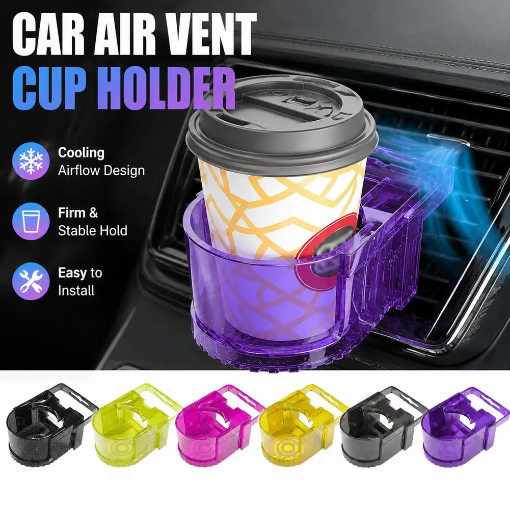 New Car Vent Cup Holder Air Vent Cup Holder Car Water Bottle Holder Drinking Bottle Holder for Car Air Vents Coffee Juice Tea