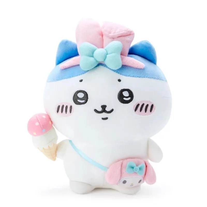 Ours en peluche Chiikawas Hachiware Usagi, poupée en peluche co-marquée, pendentif de sac à dos, ornements de chambre à coucher, cadeaux pour Fans