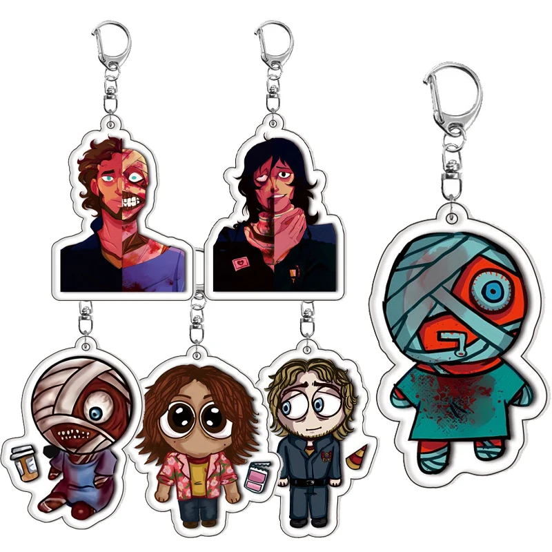 

Горячая игра ужасов, персонажи аниме, акриловый брелок для полоскания рта, Джимми, мультяшный очаровательный рюкзак, ювелирные украшения, игровые подарки, игрушки