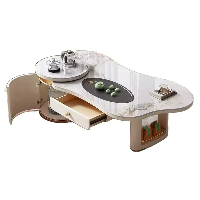 

ls 27 New rock slab kung fu coffee table modern simple home cloud office tea table