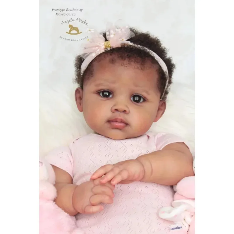 23inch DIY Newborn Doll Reuben Unpainted Unfinished Doll Parts DIY Blank Doll Kit