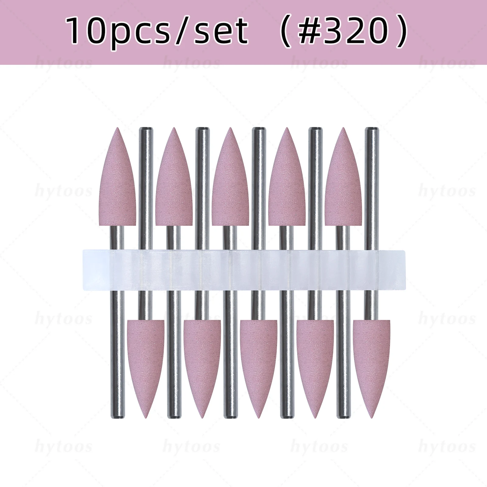 HYTOOS 6*16mm Kegel Silikon Nagel Bohrer Bits 3/32 "Pediküre Polieren Bit für Nagel Bohrer maniküre & Fußpflege Vorbehandlung Werkzeuge