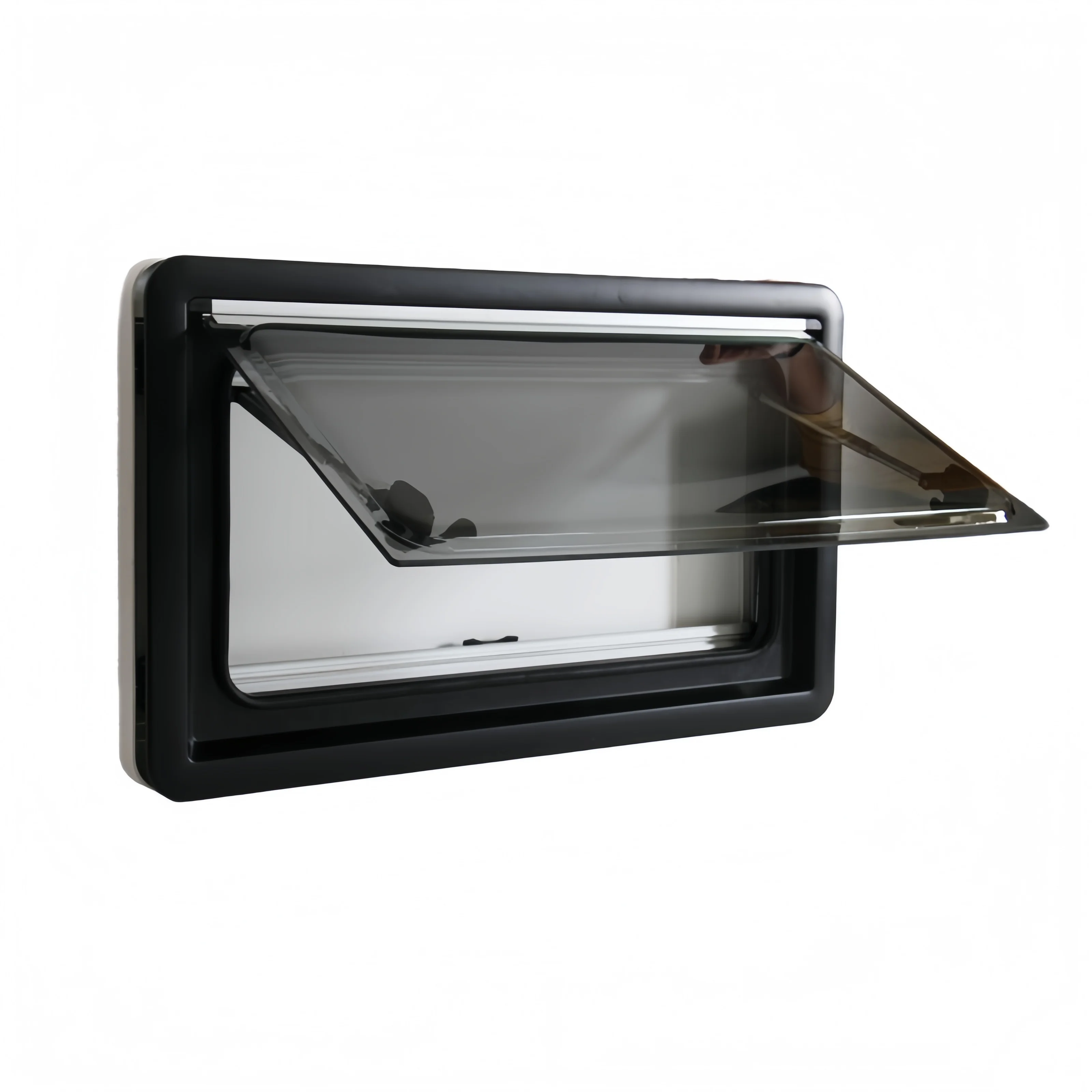 

Light Weight 500x350mm ASA Plastic Frame Caravan Hinged Window with White ABS Inner Frame for Trailer Camper Van Mototorhome