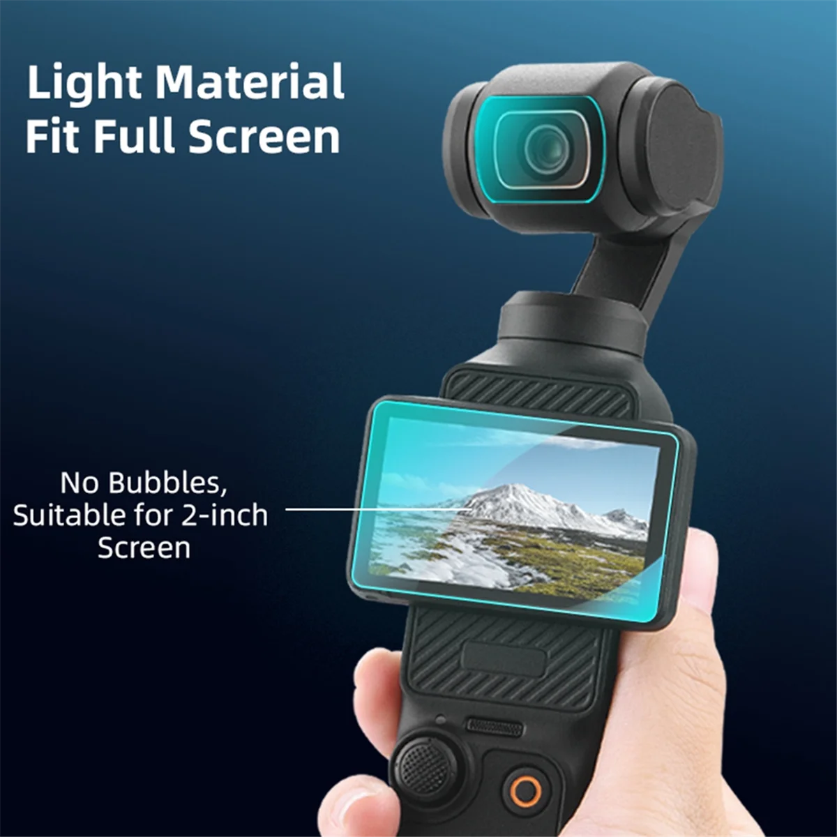 For Osmo Pocket 3 Tempered Film Pocket Camera Screen Protector Film Camera Lens Film Accessory